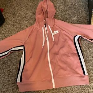Pink, black & white Nike jacket.